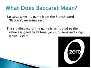 baccarat word origin